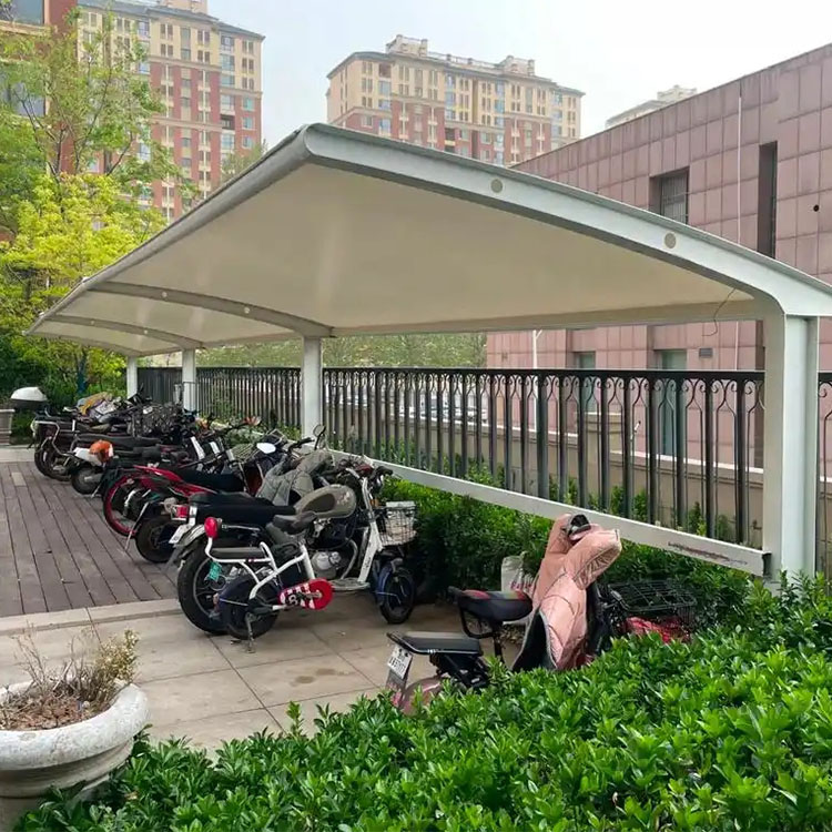 河口膜结构电动车棚