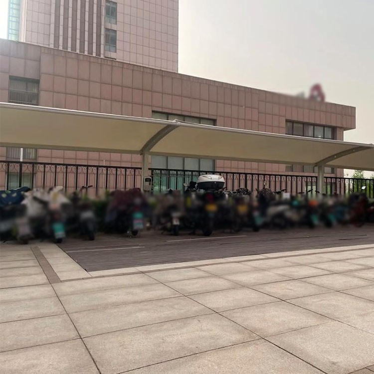 河口膜结构电动车棚