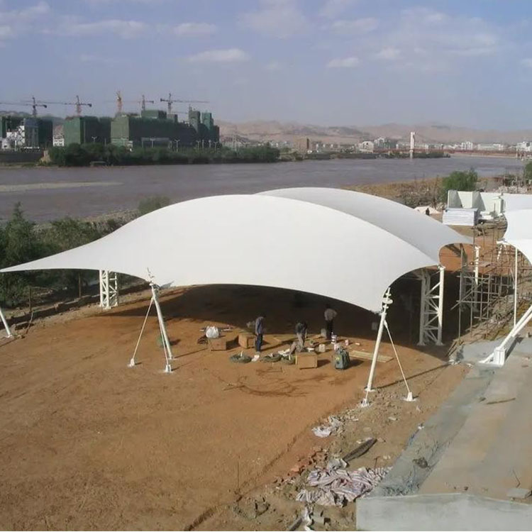 河口膜结构汽车棚